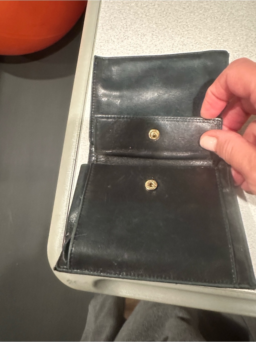 Prada Black Quilted Nylon Wallet Card Holder with Gold Triangle Logo - Picture 4 of 6
